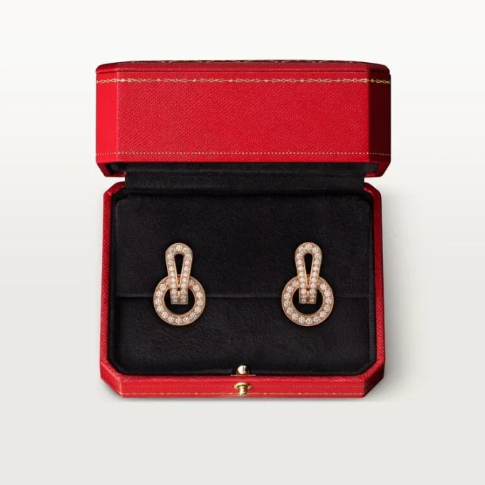 Orecchini Agrafe – Oro rosa, diamanti – Cartier