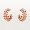 Orecchini Clash De Cartier, calcedonio rosa