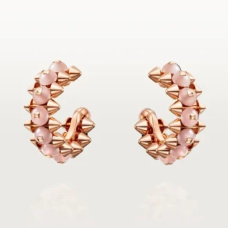 Orecchini Clash De Cartier, calcedonio rosa