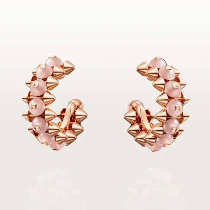 Orecchini Clash De Cartier, calcedonio rosa
