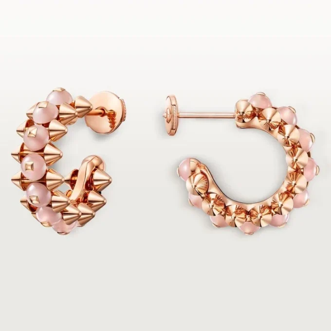 Orecchini Clash De Cartier, calcedonio rosa