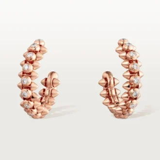 Orecchini Clash De Cartier Diamanti – Oro rosa, Diamanti – Cartier