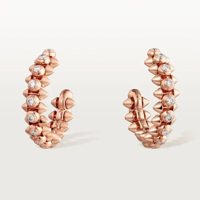 Orecchini Clash De Cartier Diamanti – Oro rosa, Diamanti – Cartier
