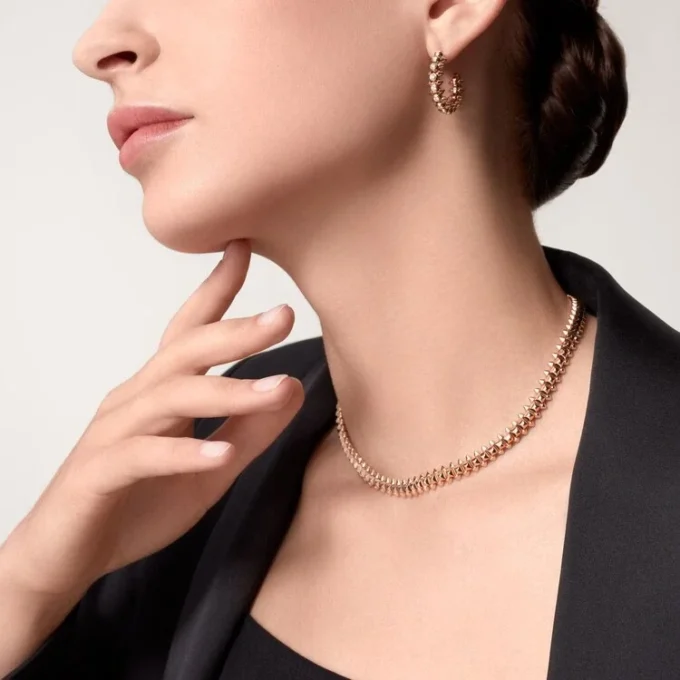 Orecchini Clash De Cartier Diamanti – Oro rosa, Diamanti – Cartier