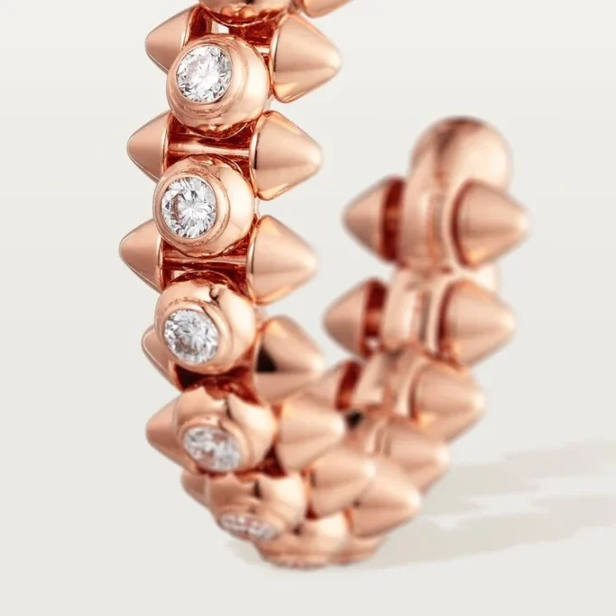 Orecchini Clash De Cartier Diamanti – Oro rosa, Diamanti – Cartier