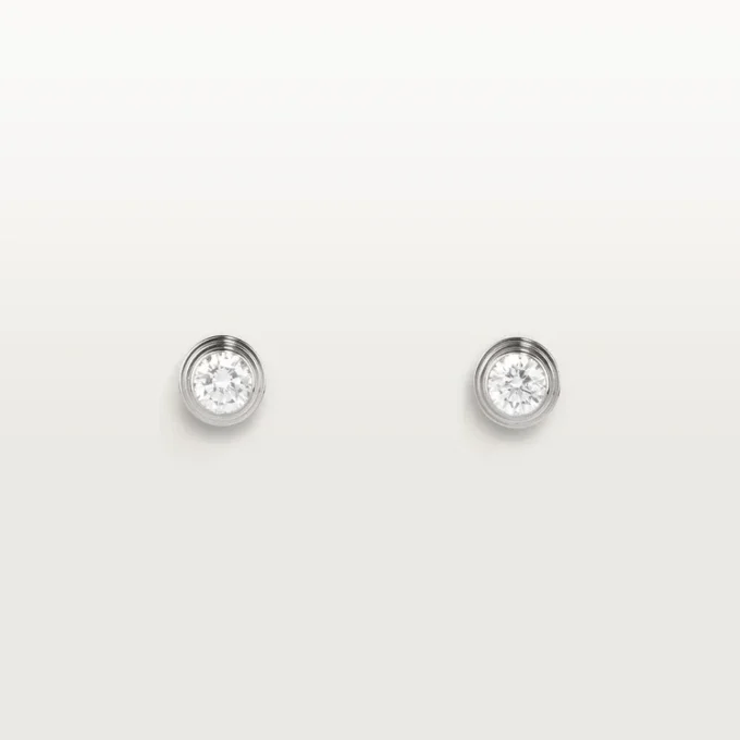 Orecchini Diamants Legers, Mm – Oro bianco, Diamanti – Cartier