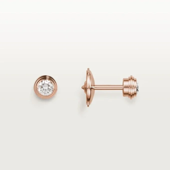 Orecchini Diamants Legers, mm – Oro rosa, Diamanti – Cartier