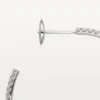 Orecchini Etincelle De Cartier, modello grande – Oro bianco, diamanti – Cartier