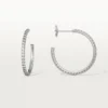 Orecchini Etincelle De Cartier, modello medio – Oro bianco, diamanti – Cartier