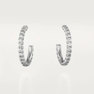 Orecchini Etincelle De Cartier, modello piccolo – Oro bianco, diamanti – Cartier