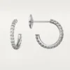Orecchini Etincelle De Cartier, modello piccolo – Oro bianco, diamanti – Cartier