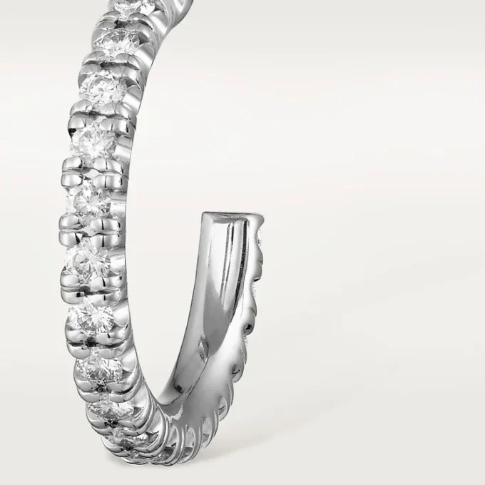 Orecchini Etincelle De Cartier, modello piccolo – Oro bianco, diamanti – Cartier