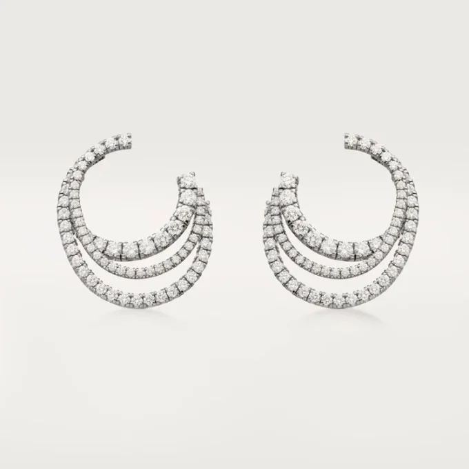 Orecchini Etincelle De Cartier – Oro bianco, diamanti – Cartier