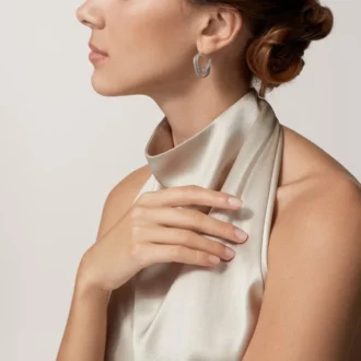 Orecchini Etincelle De Cartier – Oro bianco, diamanti – Cartier