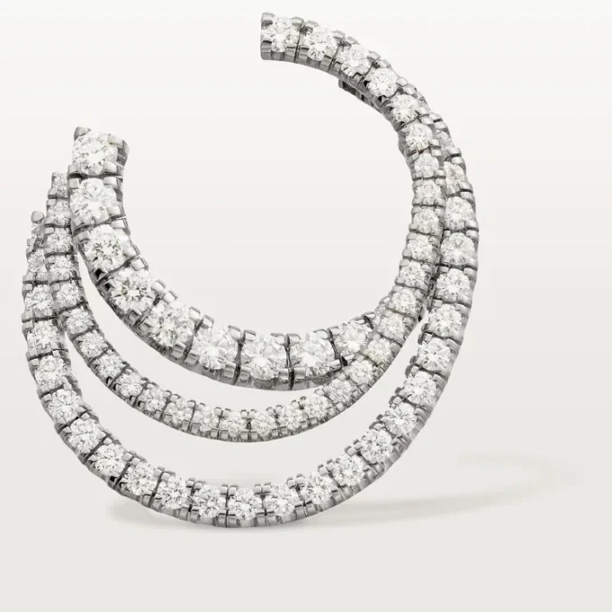 Orecchini Etincelle De Cartier – Oro bianco, diamanti – Cartier