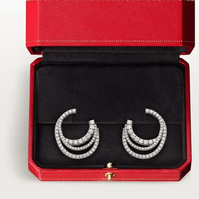 Orecchini Etincelle De Cartier – Oro bianco, diamanti – Cartier