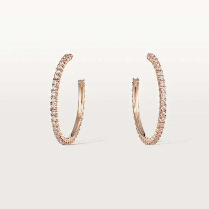 Orecchini Etincelle De Cartier – Oro rosa, diamanti – Cartier