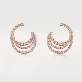Orecchini Etincelle De Cartier – Oro rosa, diamanti – Cartier