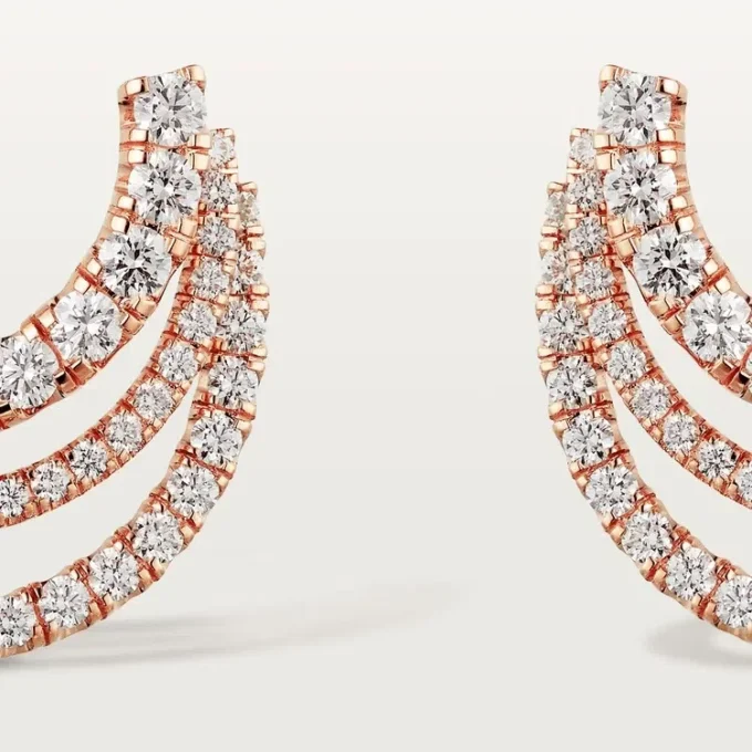 Orecchini Etincelle De Cartier – Oro rosa, diamanti – Cartier