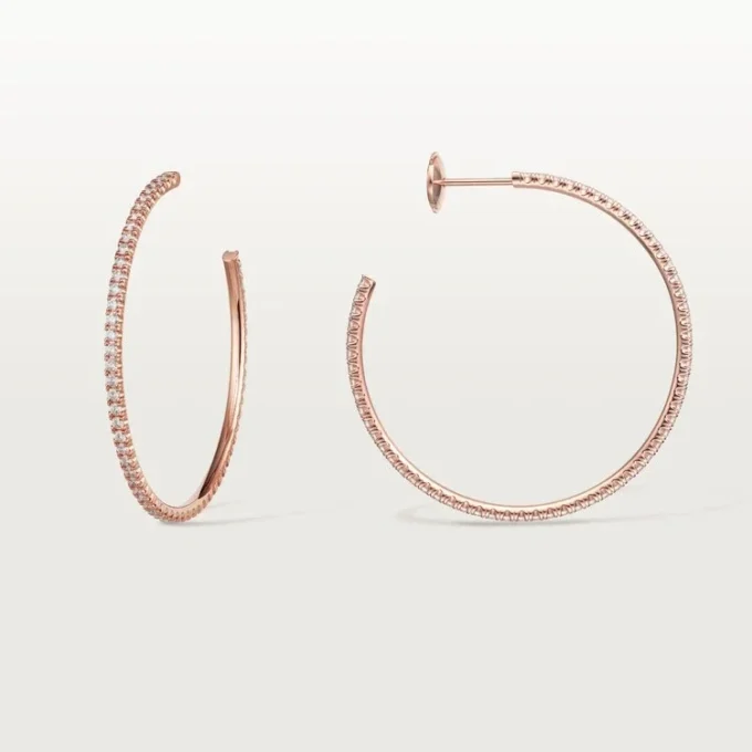 Orecchini Etincelle De Cartier – Oro rosa, diamanti – Cartier