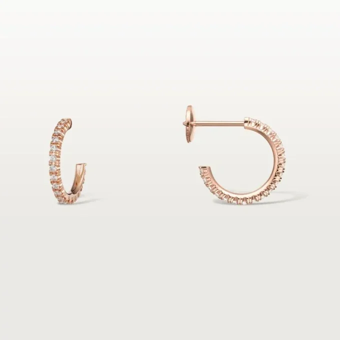 Orecchini Etincelle De Cartier – Oro rosa, diamanti – Cartier