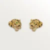 Orecchini Faune Et Flore De Cartier, diamanti gialli, arancioni e marroni, pavé
