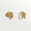Orecchini Faune Et Flore De Cartier, diamanti gialli, arancioni e marroni, pavé