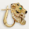 Orecchini Faune Et Flore De Cartier, diamanti gialli, arancioni e marroni, pavé