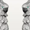 Orecchini Faune Et Flore De Cartier, pavé