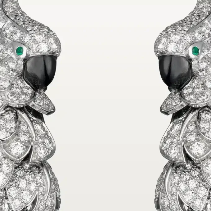 Orecchini Faune Et Flore De Cartier, pavé