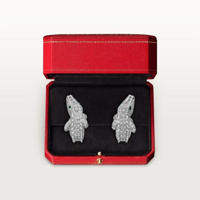 Orecchini Faune Et Flore De Cartier, pavé