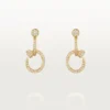 Orecchini Juste Un Clou, doppi, con pavé