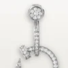 Orecchini Juste Un Clou, doppi, con pavé