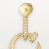 Orecchini Juste Un Clou, doppi, con pavé