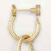 Orecchini Juste Un Clou, doppi, con pavé