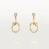 Orecchini Juste Un Clou, doppi, diamanti
