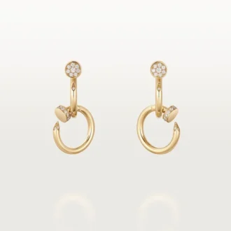 Orecchini Juste Un Clou, doppi, diamanti