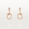 Orecchini Juste Un Clou, doppi, diamanti