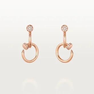 Orecchini Juste Un Clou, doppi, diamanti