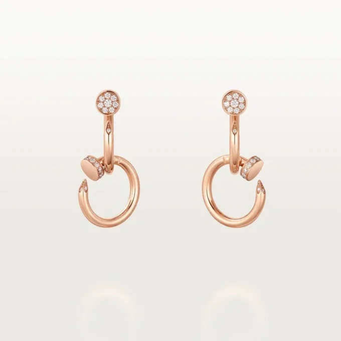 Orecchini Juste Un Clou, doppi, diamanti