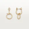 Orecchini Juste Un Clou, doppi, diamanti