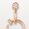 Orecchini Juste Un Clou, doppi, diamanti