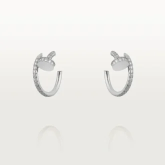 Orecchini Juste Un Clou – Oro bianco, diamanti – Cartier