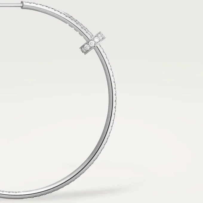 Orecchini Juste Un Clou – Oro bianco, diamanti – Cartier