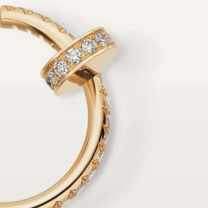 Orecchini Juste Un Clou – Oro giallo, diamanti – Cartier