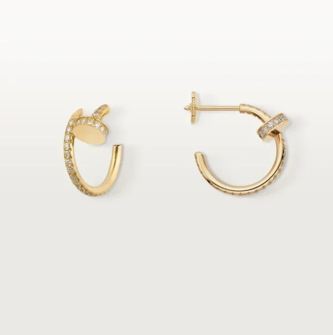 Orecchini Juste Un Clou – Oro giallo, diamanti – Cartier