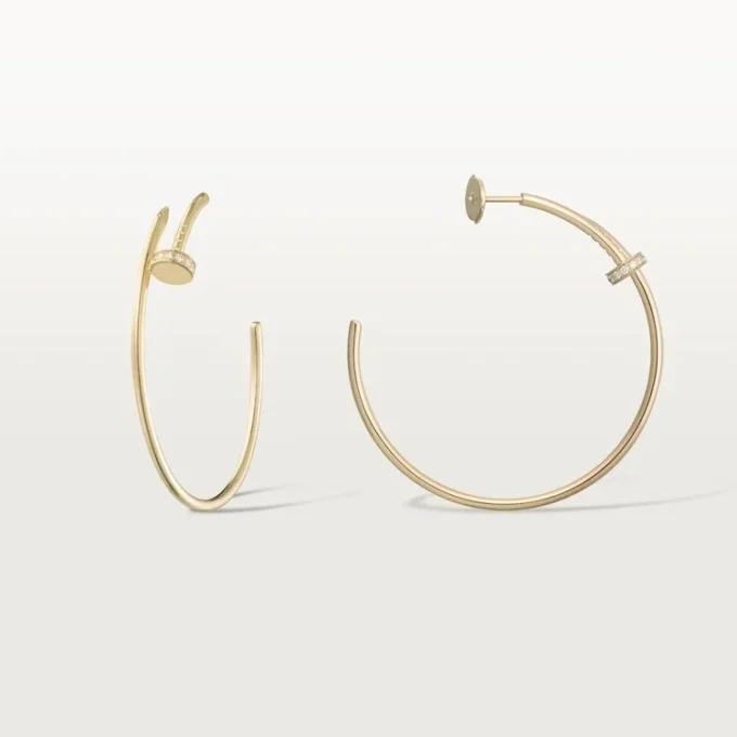 Orecchini Juste Un Clou – Oro giallo, diamanti – Cartier