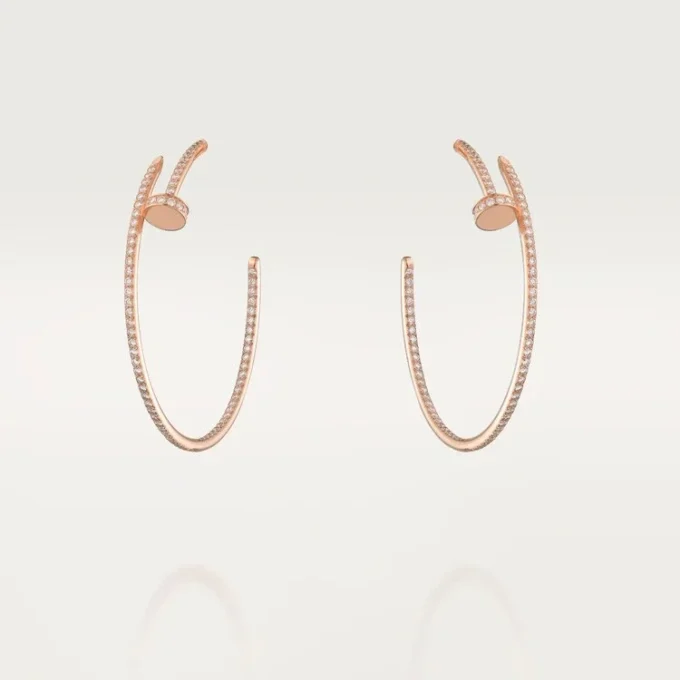 Orecchini Juste Un Clou – Oro rosa, diamanti – Cartier
