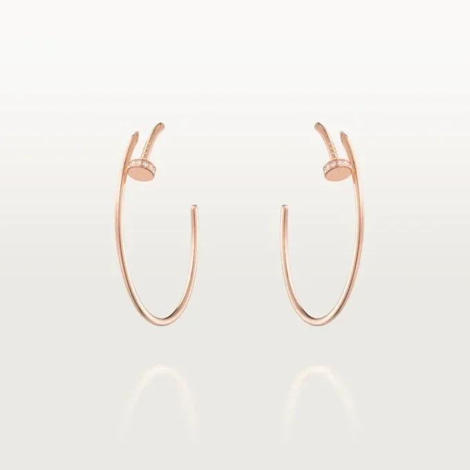 Orecchini Juste Un Clou – Oro rosa, diamanti – Cartier