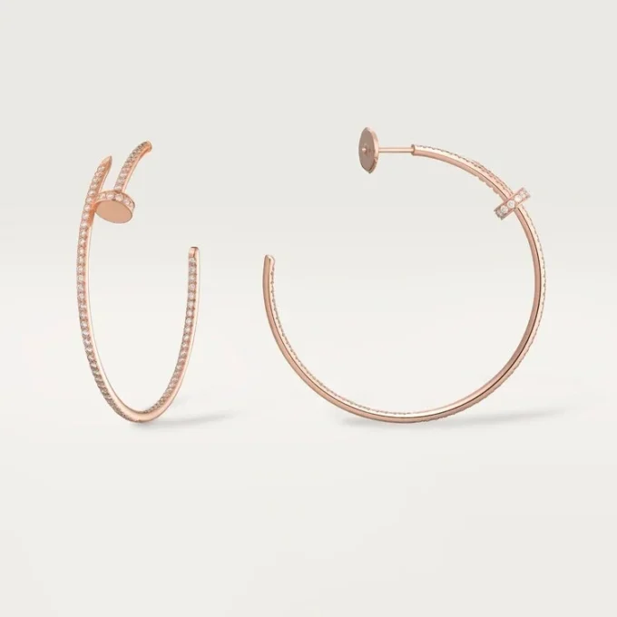 Orecchini Juste Un Clou – Oro rosa, diamanti – Cartier